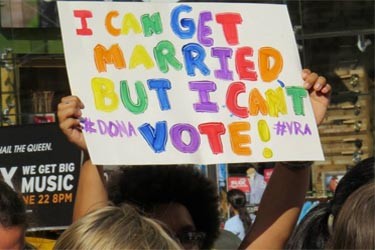 Protest sign from Dyke March NYC. Source: LINK